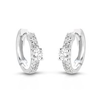 Earrings Buonocore Woman in White Gold Diamante 0.50 Ct 729O01DW - 729O01DW